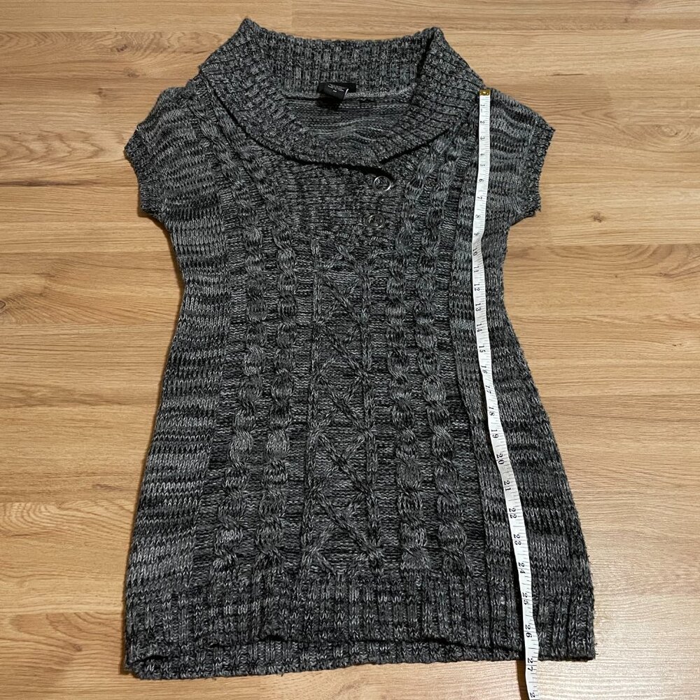 grey cable knit sweater dress